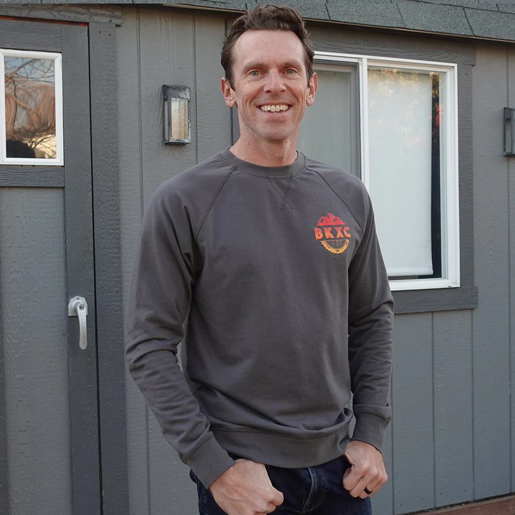 BKXC Logo - Unisex Crewneck Sweatshirt (Dark Grey) - Image 2