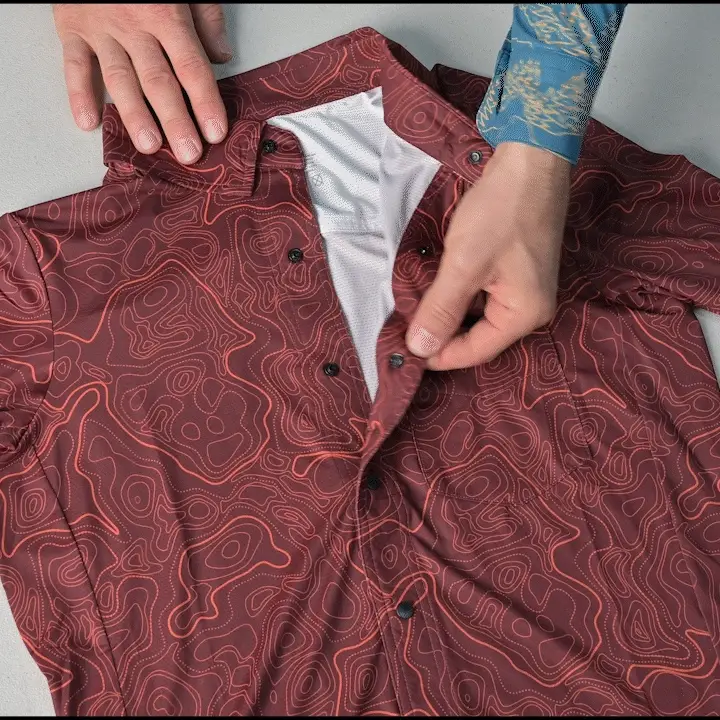 Men's Short Sleeve Catalyst Mountain Bike Button-Down Shirt - Image 14