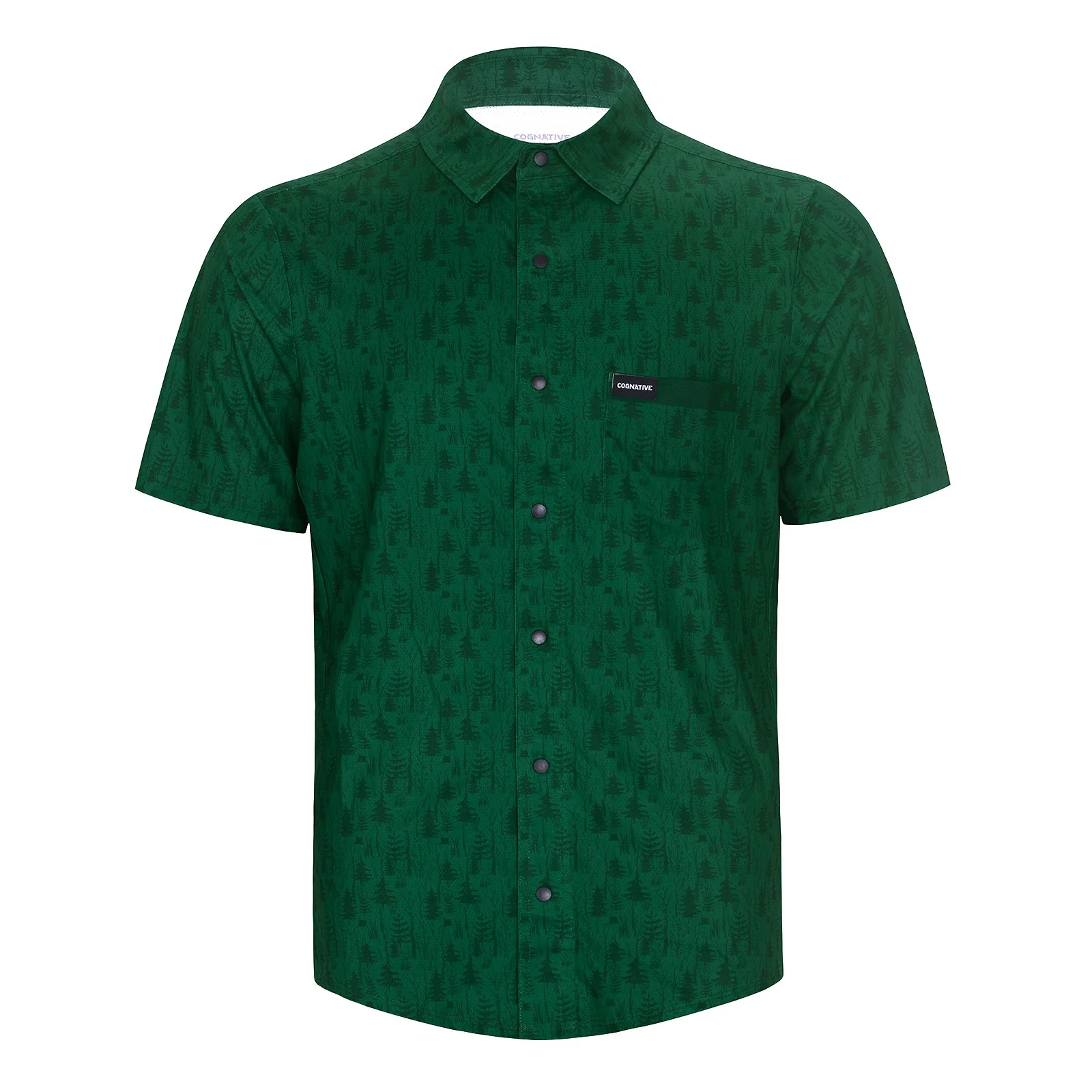 Men's Short Sleeve Catalyst Mountain Bike Button-Down Shirt - Image 15