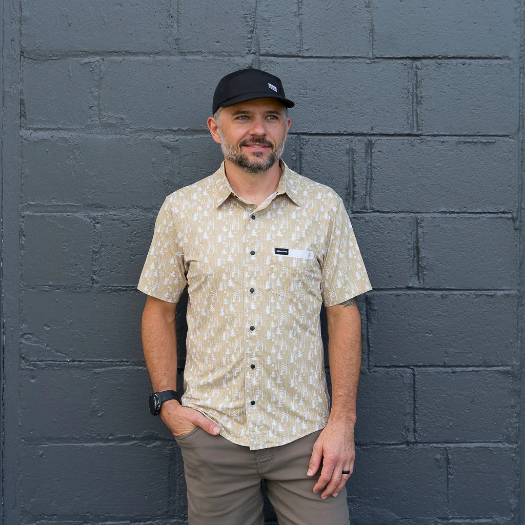 Men's Short Sleeve Catalyst Mountain Bike Button-Down Shirt - Image 21