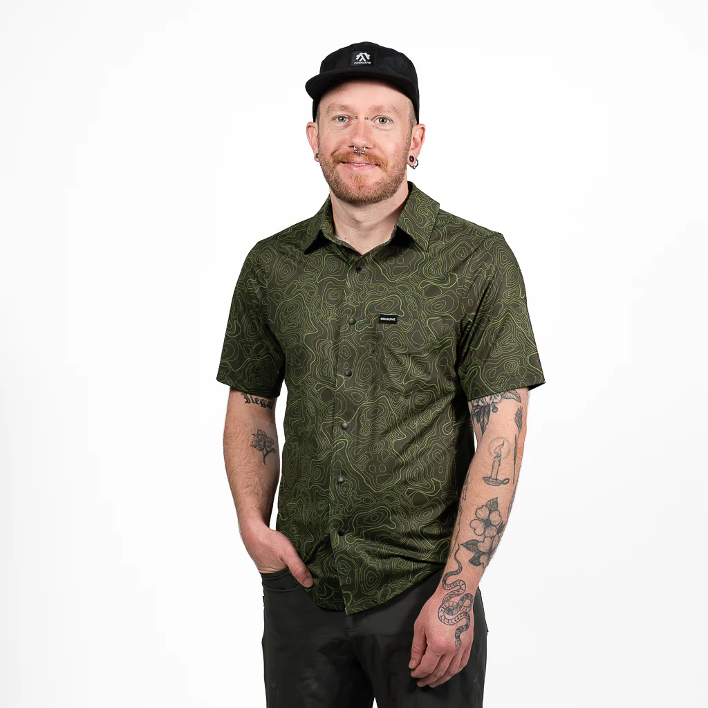 Men's Short Sleeve Catalyst Mountain Bike Button-Down Shirt - Image 26