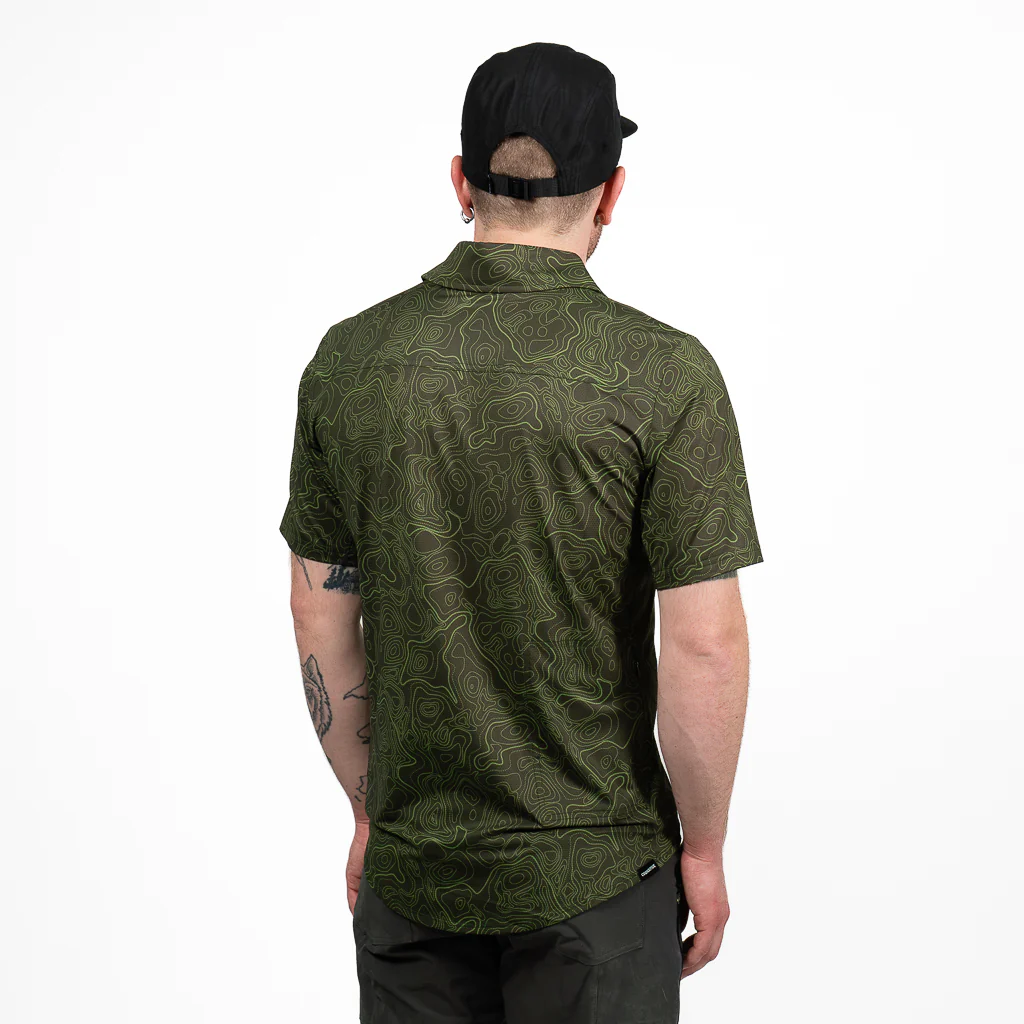 Men's Short Sleeve Catalyst Mountain Bike Button-Down Shirt - Image 29