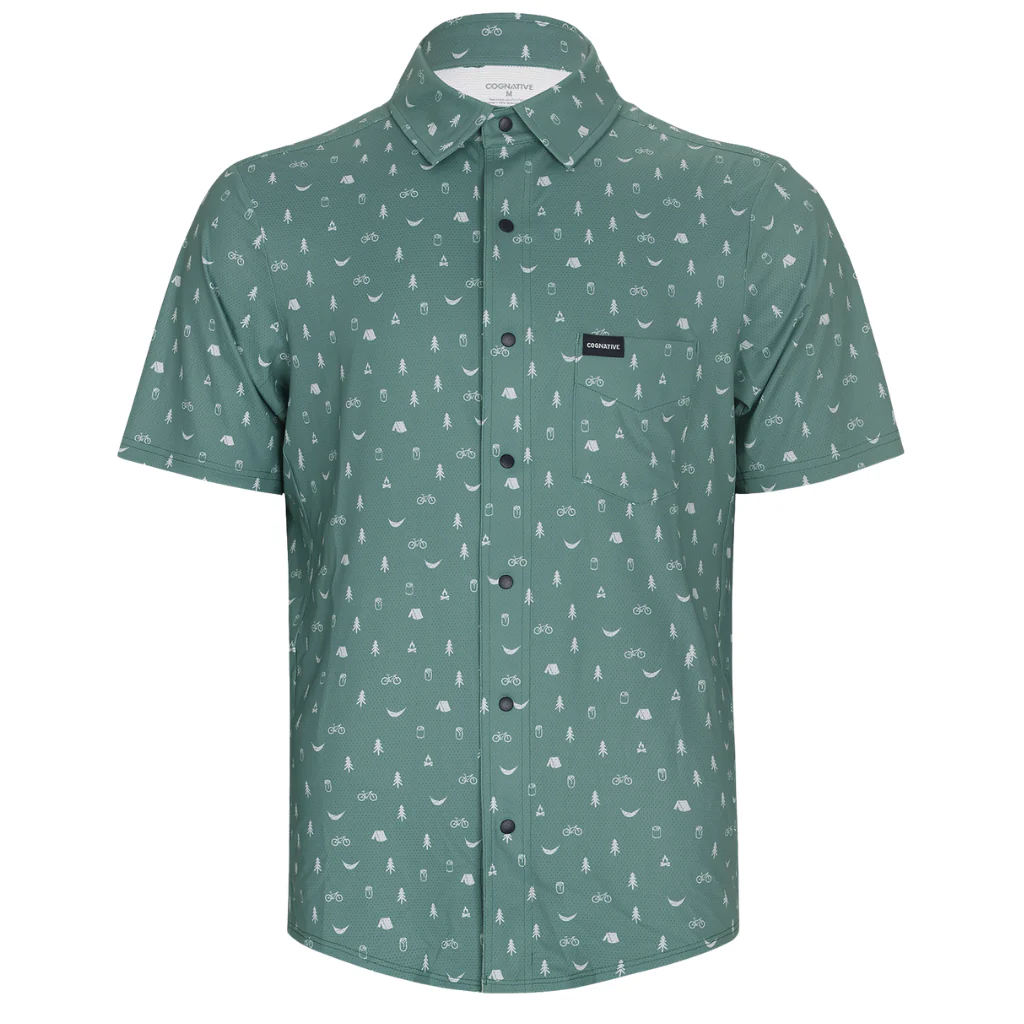 Men's Short Sleeve Catalyst Mountain Bike Button-Down Shirt - Image 31