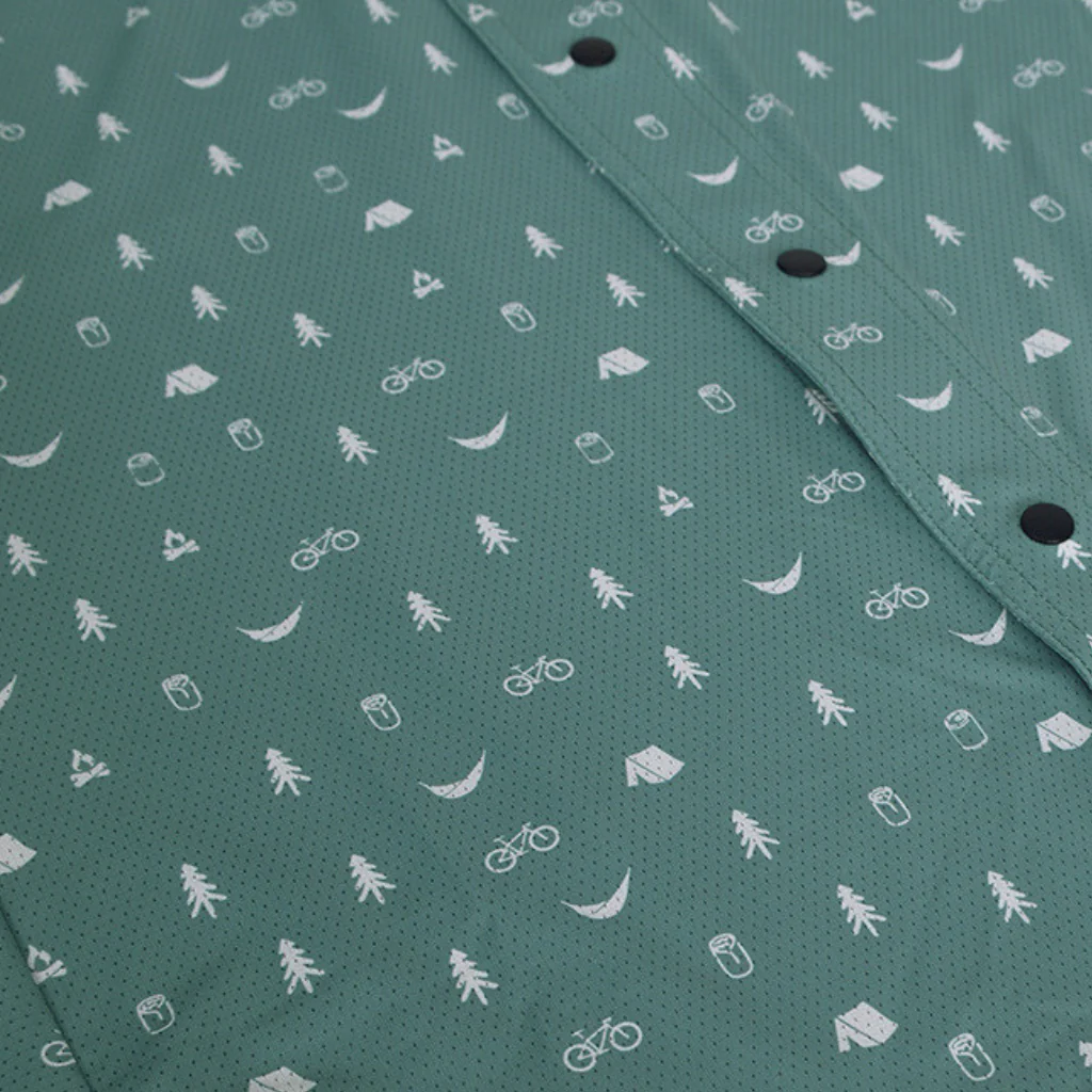Men's Short Sleeve Catalyst Mountain Bike Button-Down Shirt - Image 36
