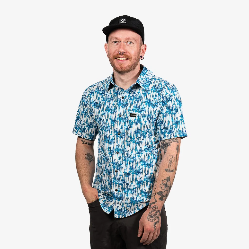 Men's Short Sleeve Catalyst Mountain Bike Button-Down Shirt - Image 38