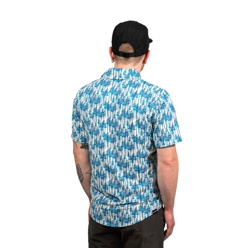 Men's Short Sleeve Catalyst Mountain Bike Button-Down Shirt - Image 41