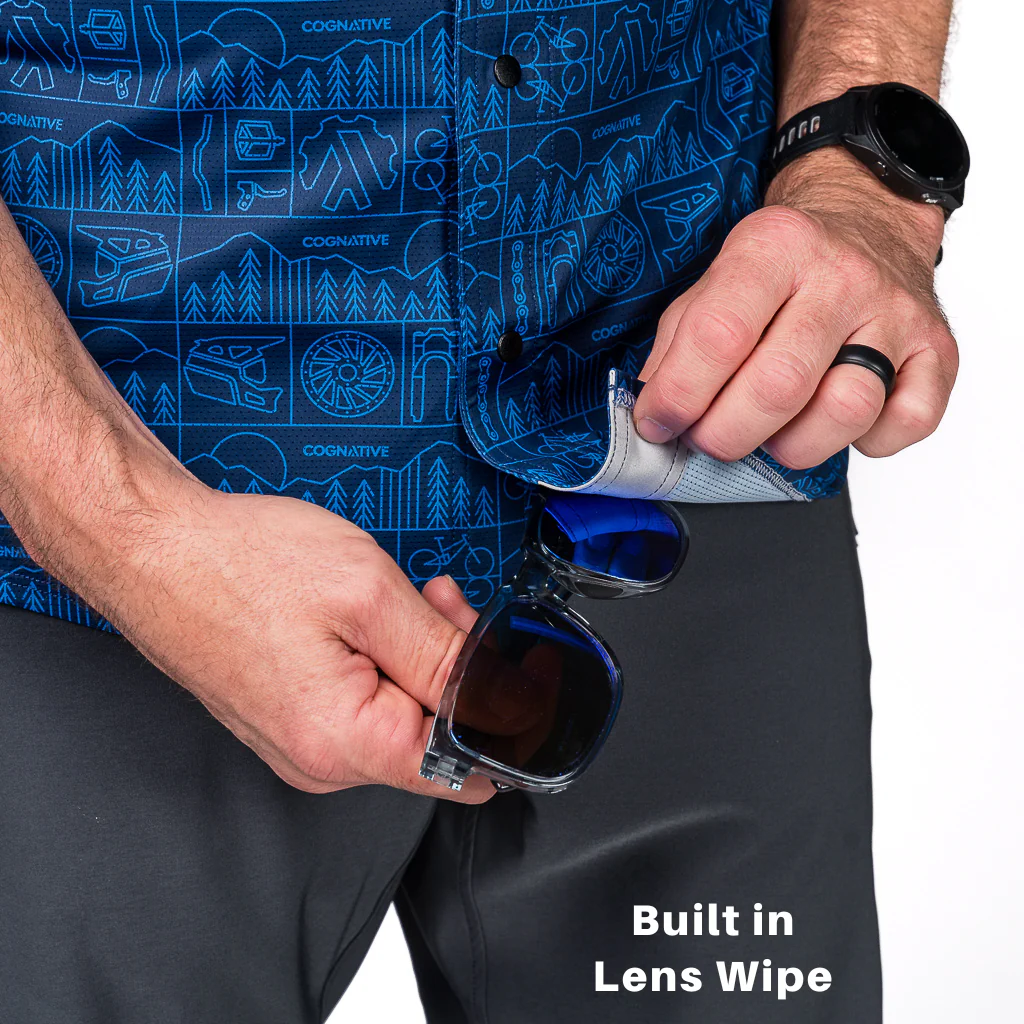 Men's Short Sleeve Catalyst Mountain Bike Button-Down Shirt - Image 45