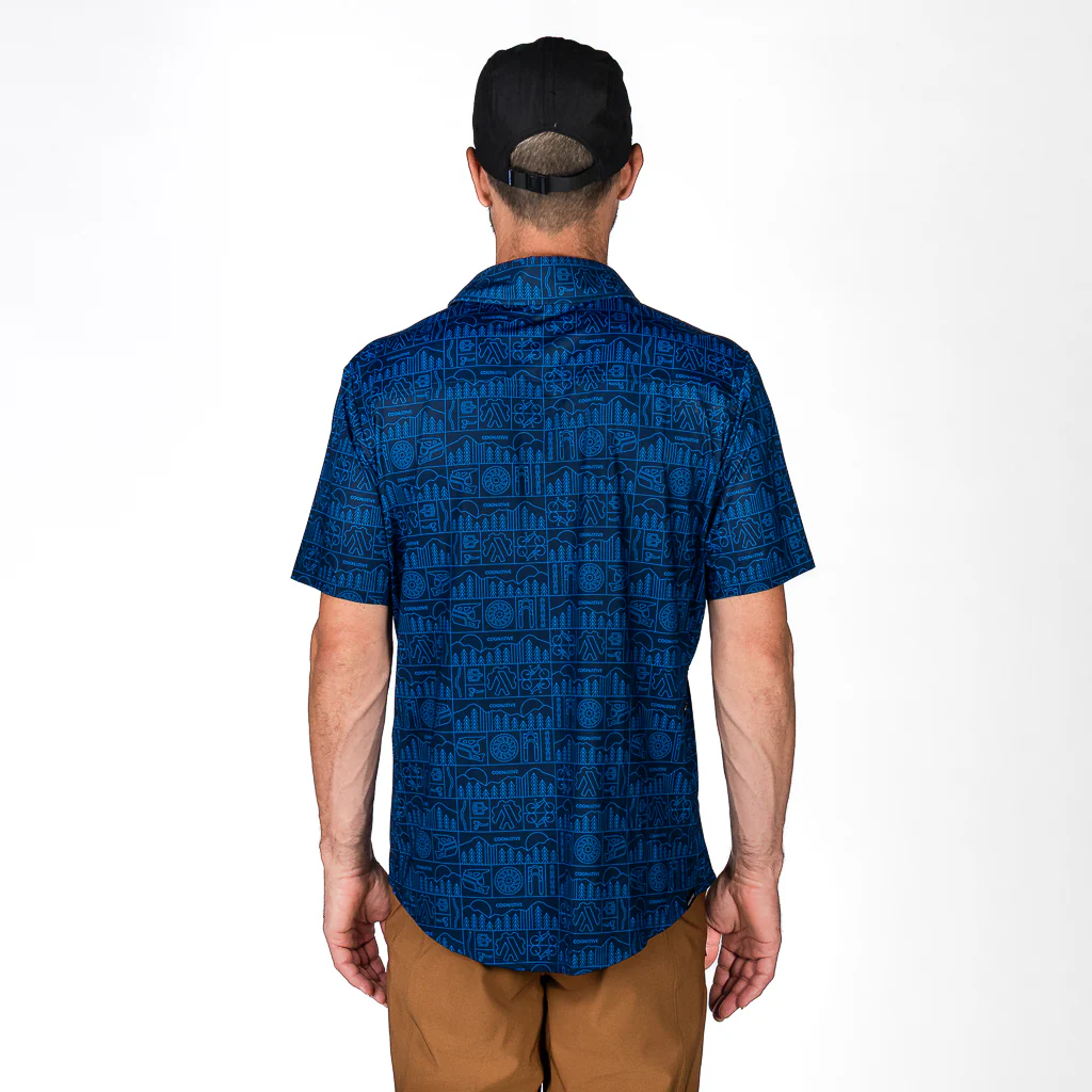 Men's Short Sleeve Catalyst Mountain Bike Button-Down Shirt - Image 47