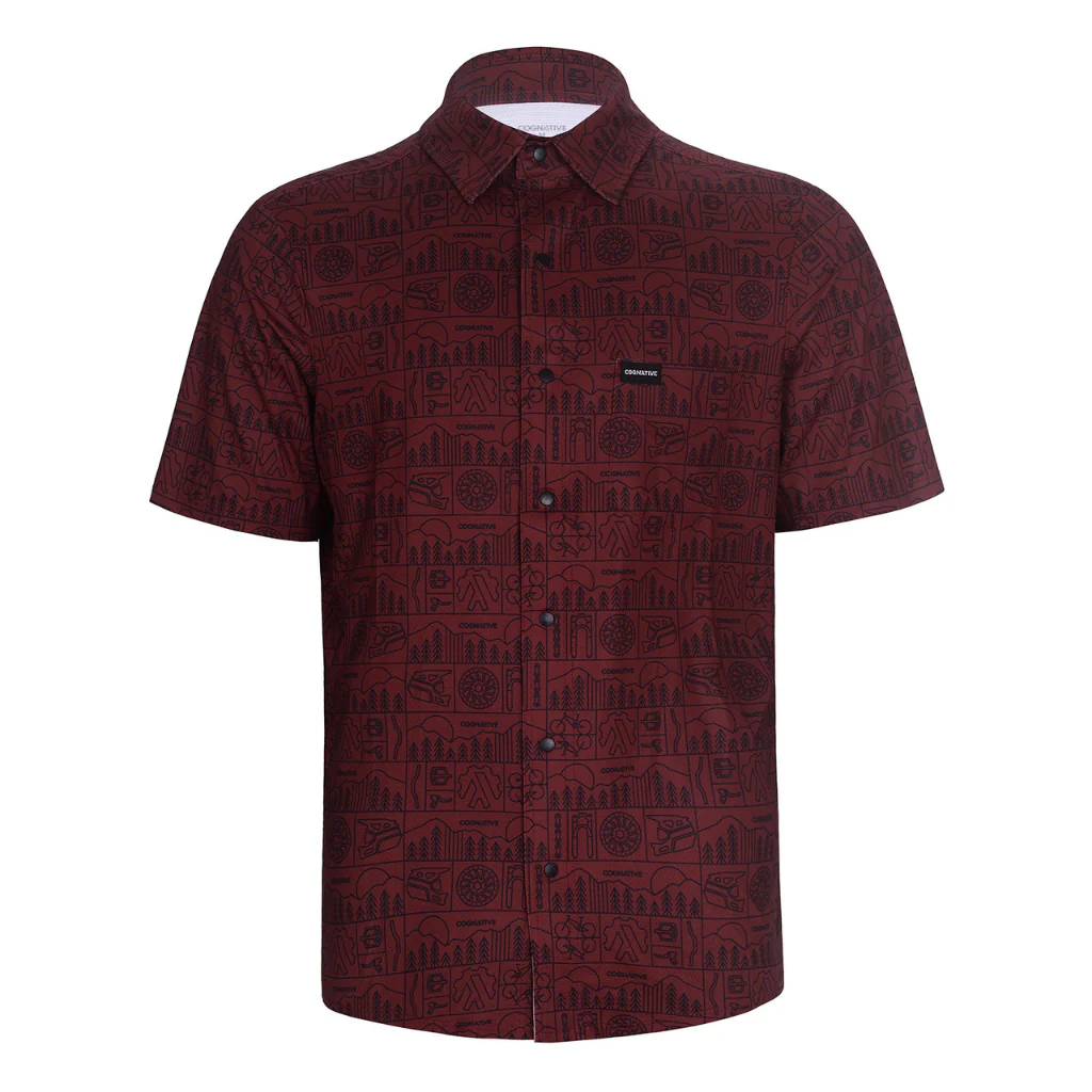 Men's Short Sleeve Catalyst Mountain Bike Button-Down Shirt - Image 49