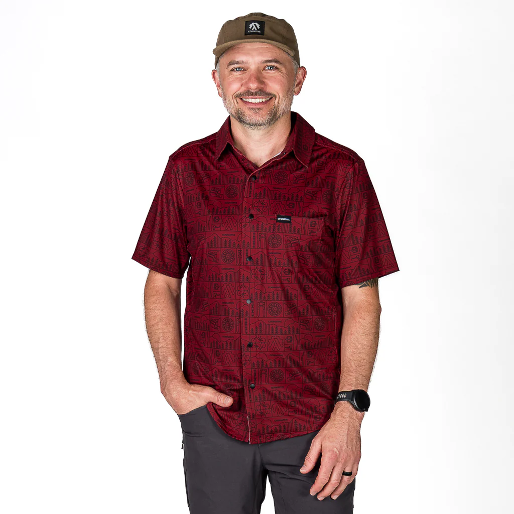 Men's Short Sleeve Catalyst Mountain Bike Button-Down Shirt - Image 50