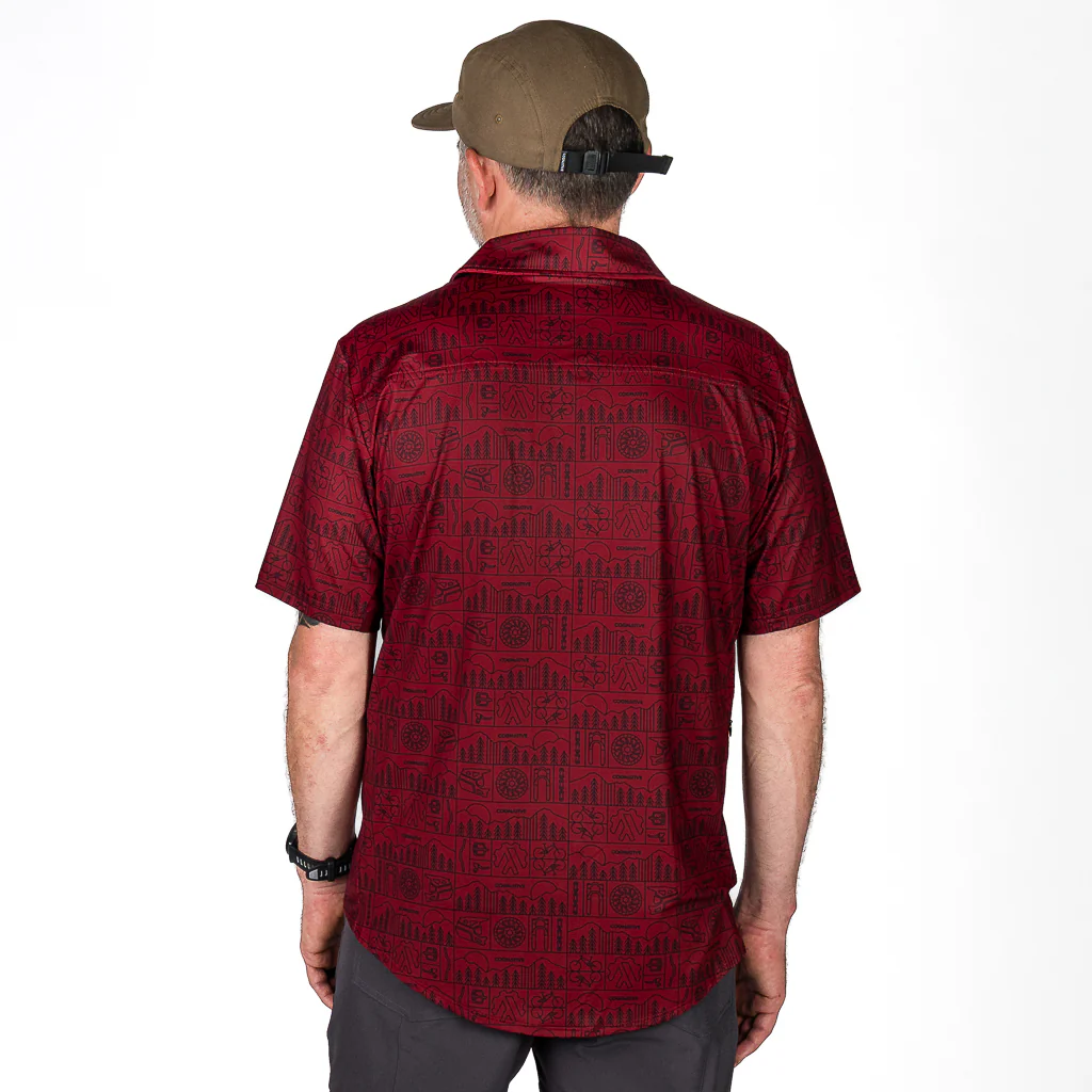 Men's Short Sleeve Catalyst Mountain Bike Button-Down Shirt - Image 53