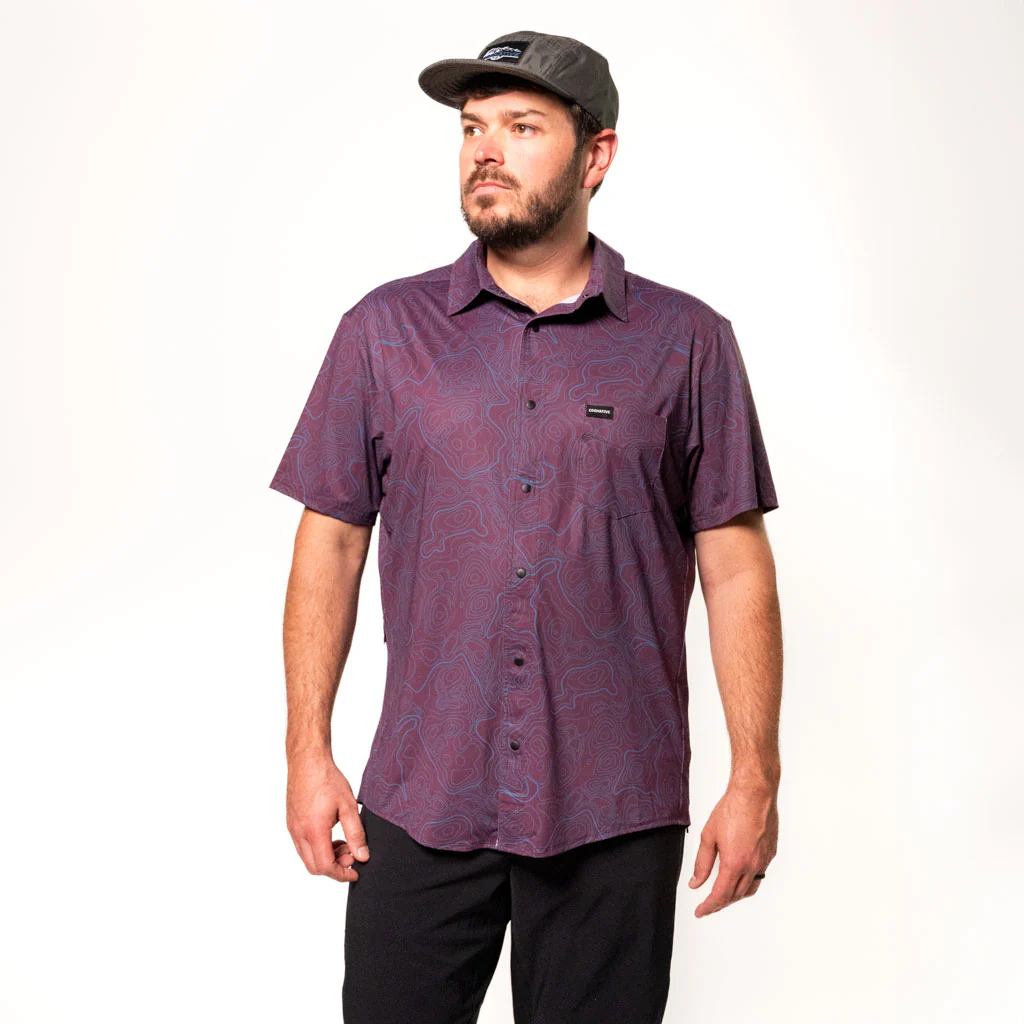 Men's Short Sleeve Catalyst Mountain Bike Button-Down Shirt - Image 6