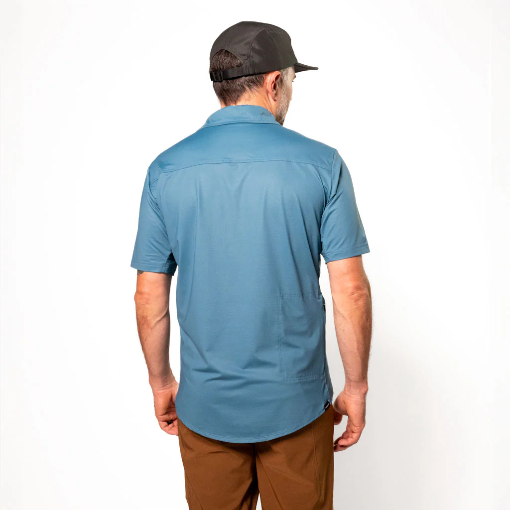Men's Short Sleeve Catalyst Mountain Bike Button-Down Shirt | SALE - Image 13