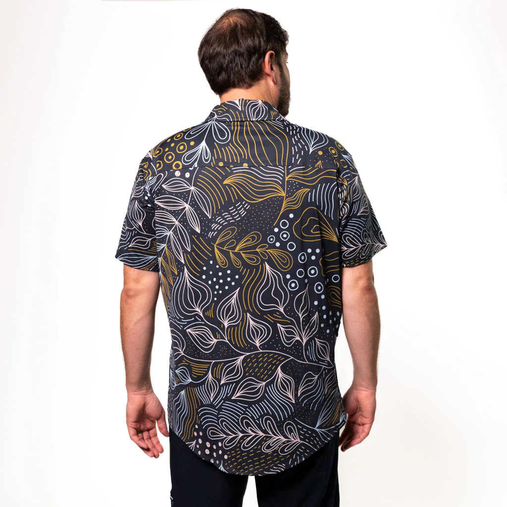Men's Short Sleeve Catalyst Mountain Bike Button-Down Shirt | SALE - Image 3