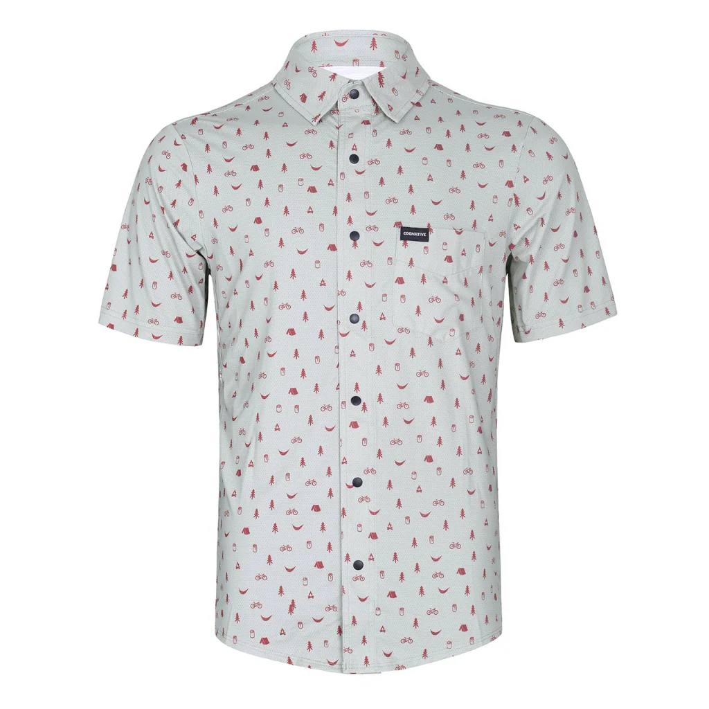 Men's Short Sleeve Catalyst Mountain Bike Button-Down Shirt | SALE - Image 6