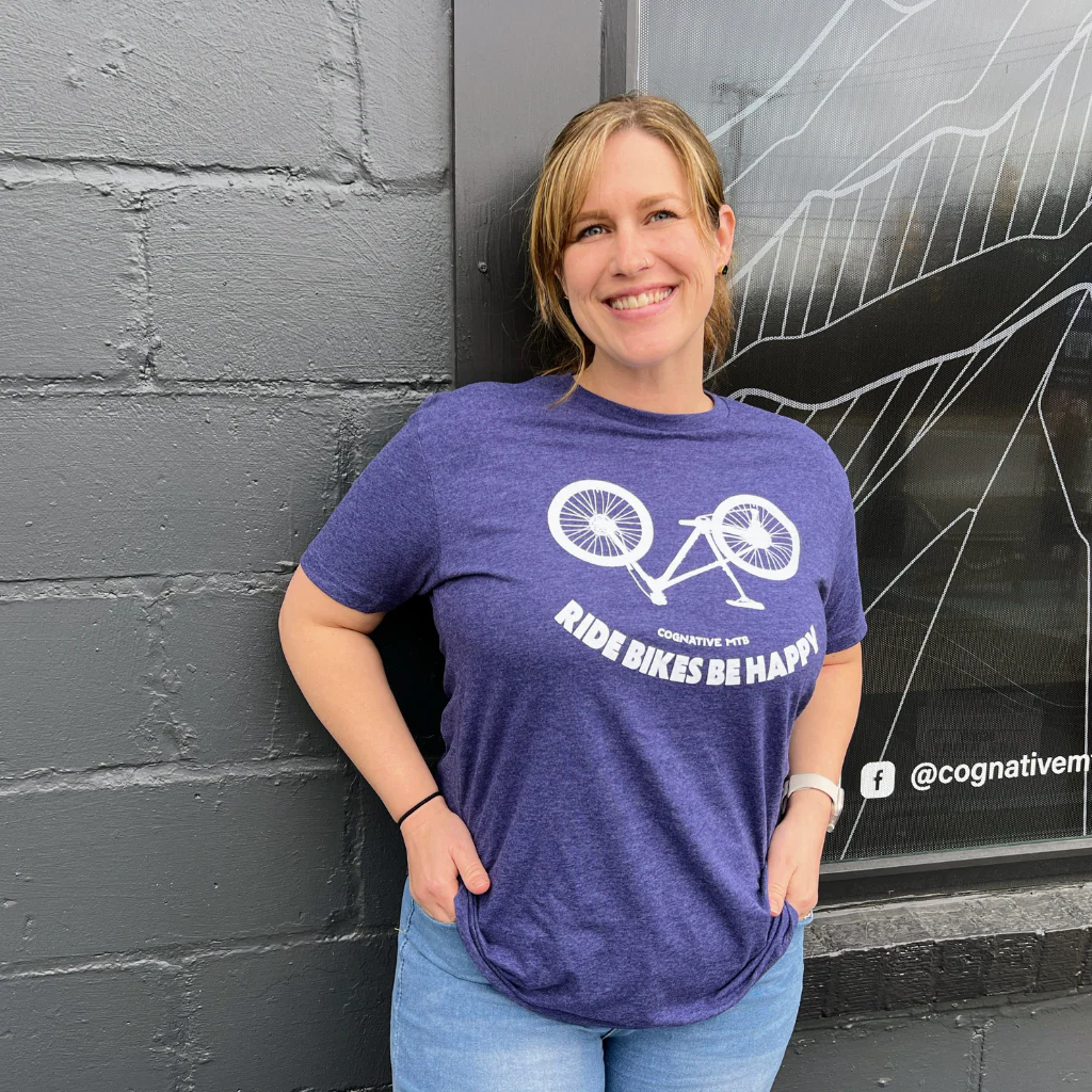 Ride Bikes Be Happy Shirt (Storm) - Image 3