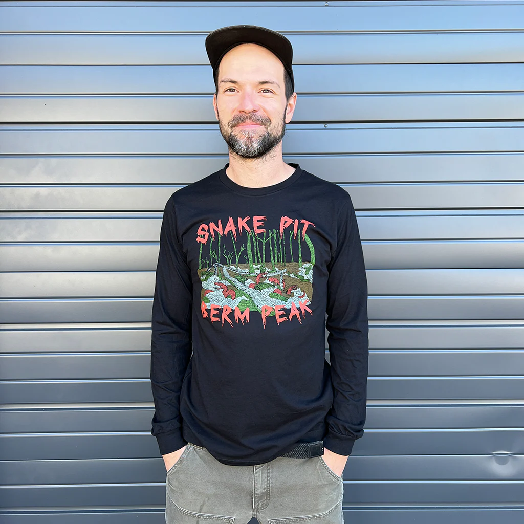 Snake Pit - Berm Peak Unisex Long Sleeve Shirt (Black) - Image 4