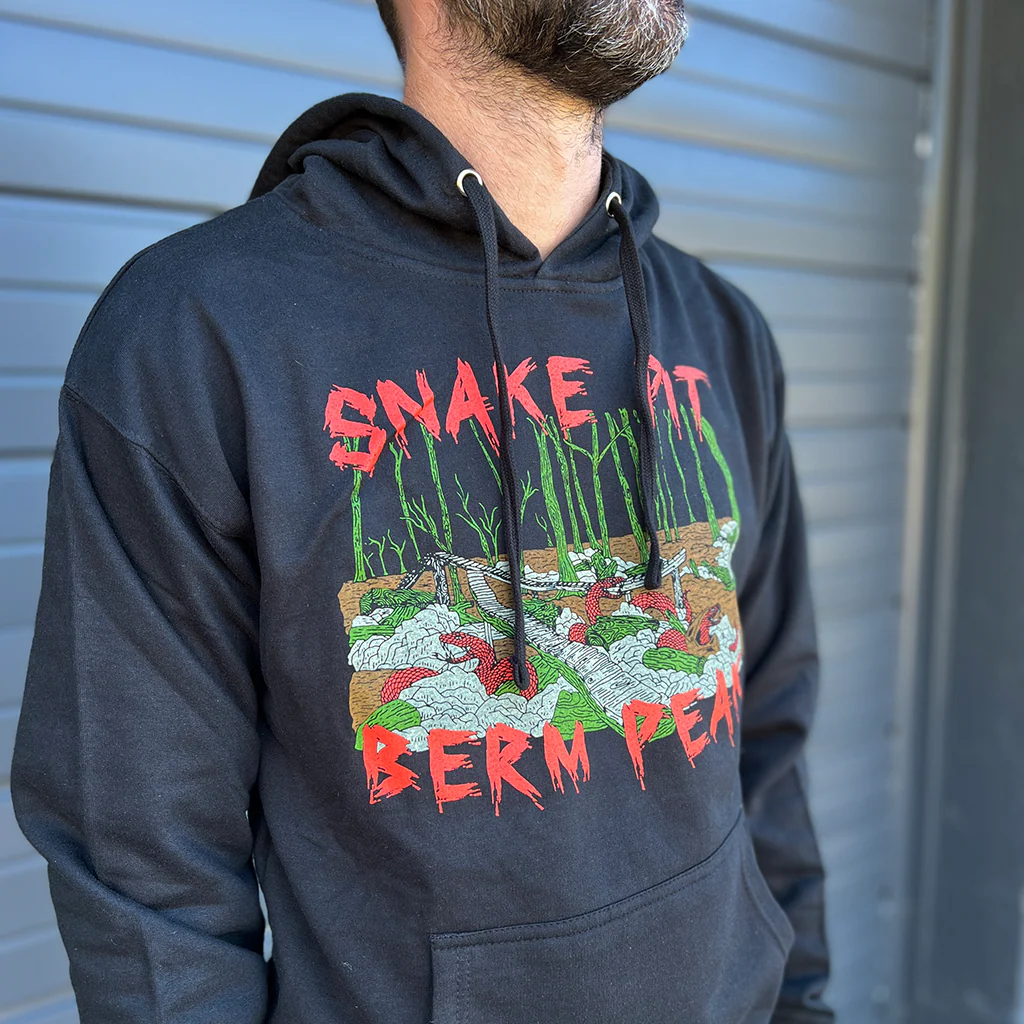 Snake Pit - Berm Peak Unisex Hoodie (Black) - Image 3