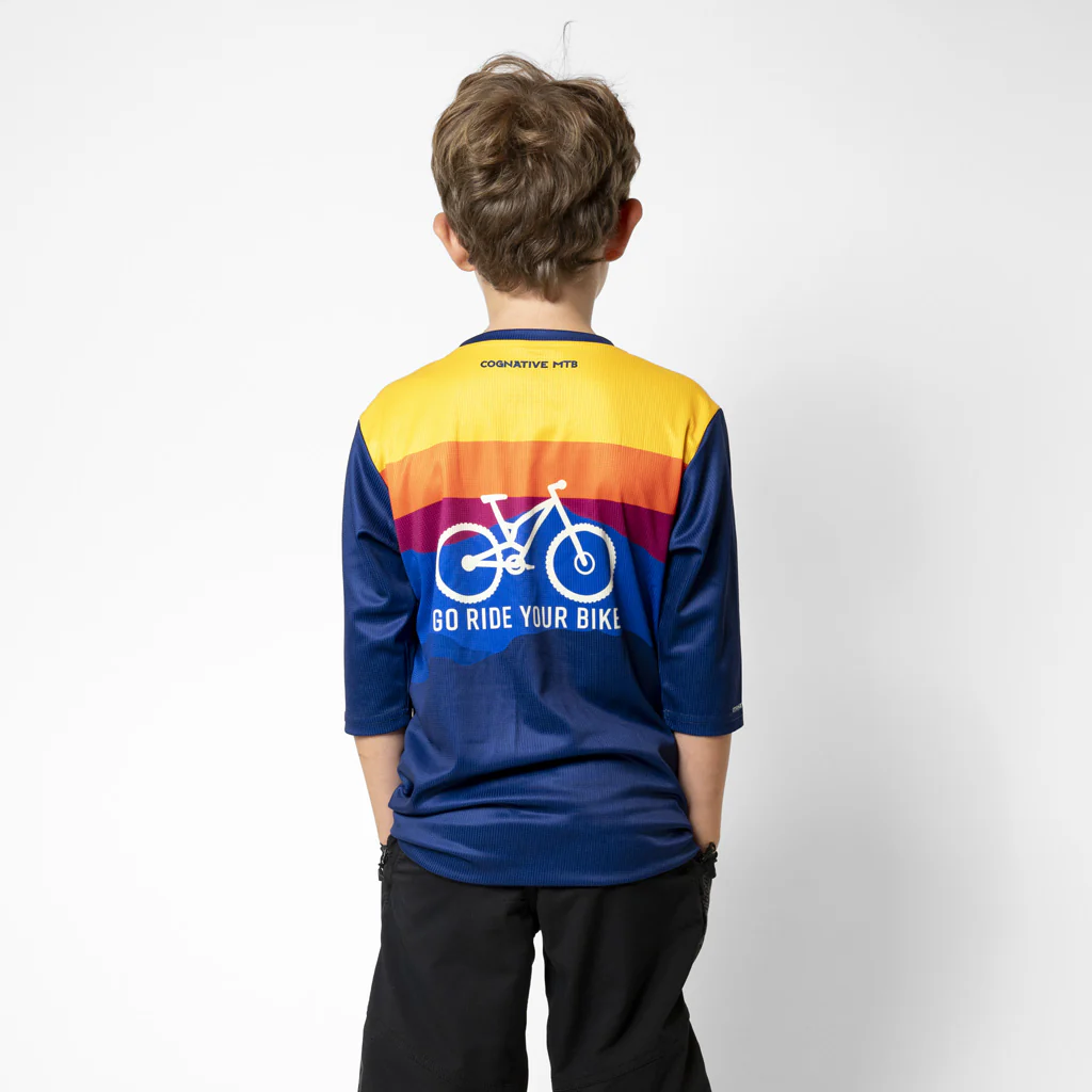 Youth Gravity 3/4 Sleeve MTB Jersey - Image 4